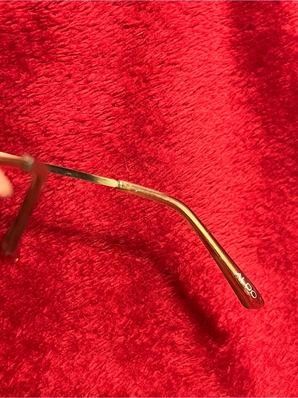Gold Tone Sunglasses Dark Brown Lenses